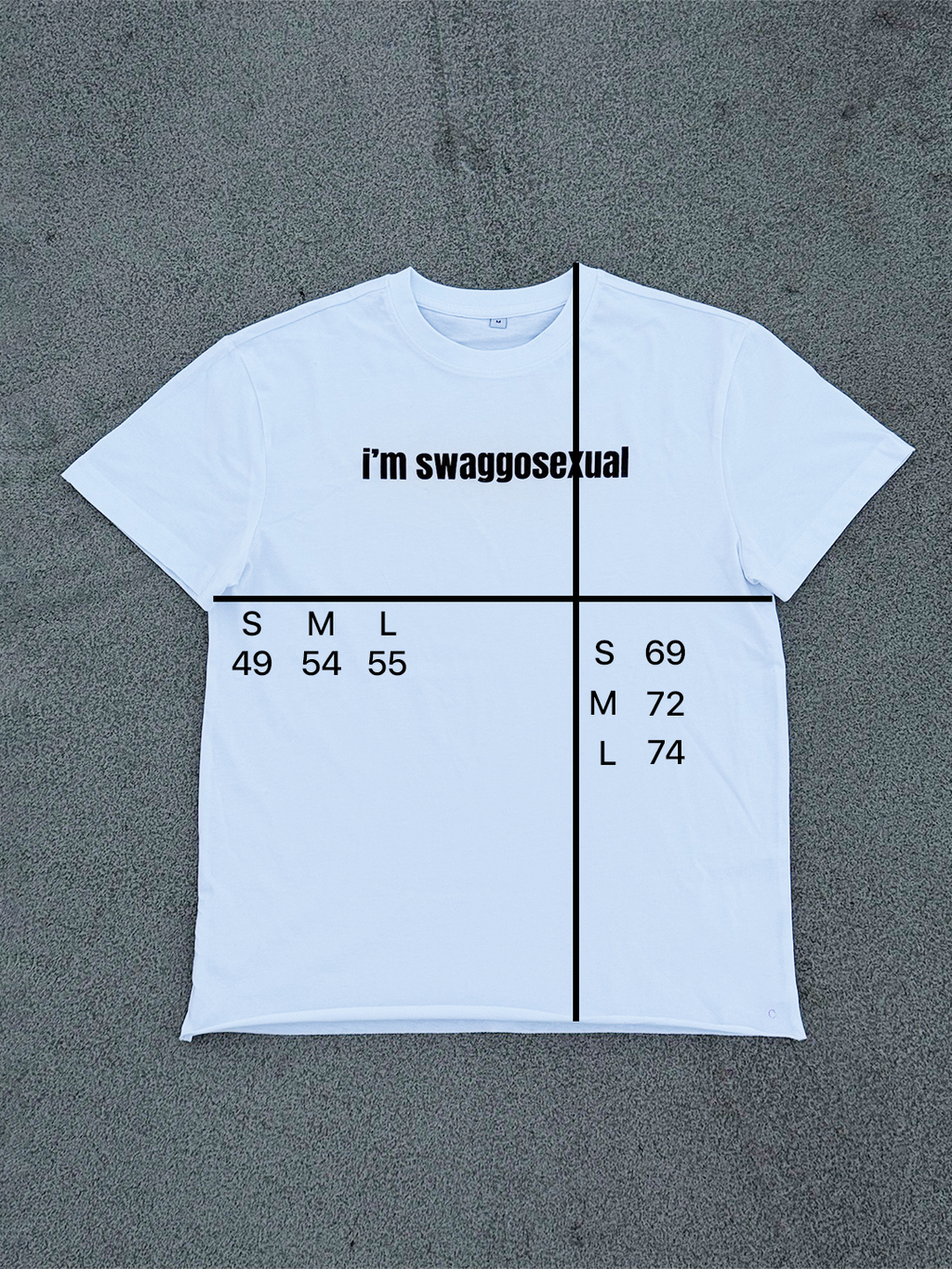 I'M SWAGGOSEXUAL TEE WHITE