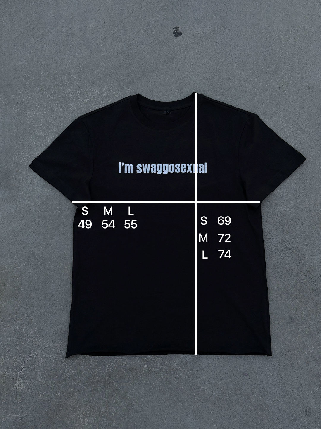 I'M SWAGGOSEXUAL TEE BLACK